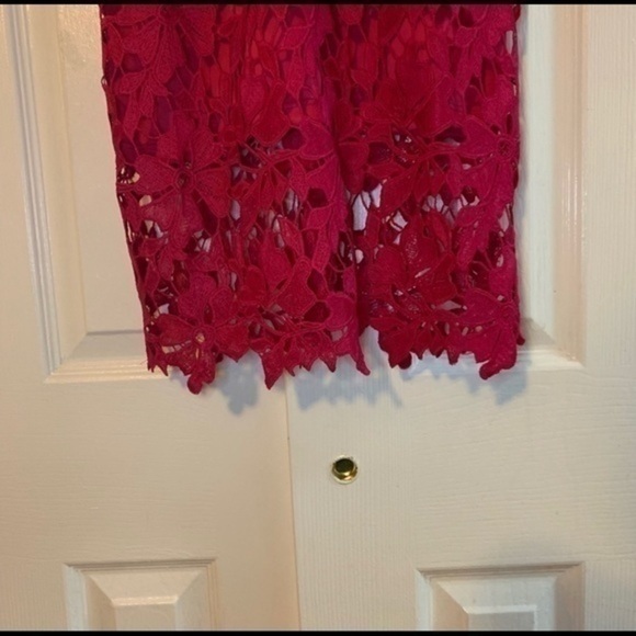 Chemical Lace Slip Dress in Hot Fuchsia Size XS - Picture 4 of 8